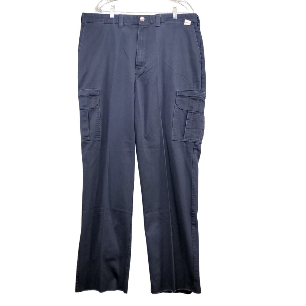 Dickies Mens Uniform Cargo Pants Blue Size 40UU Belt Loops Pockets